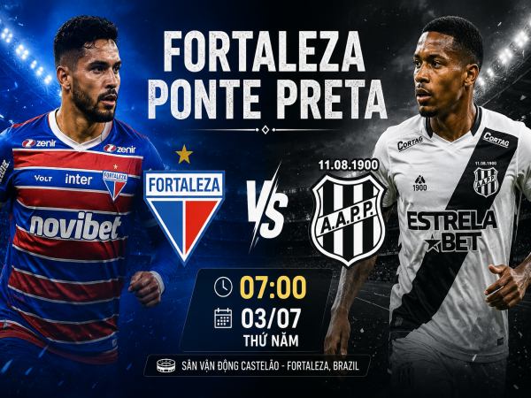 Thống kê về đối đầu Fortaleza đấu với Ponte Preta ngày 3/7 chi tiết